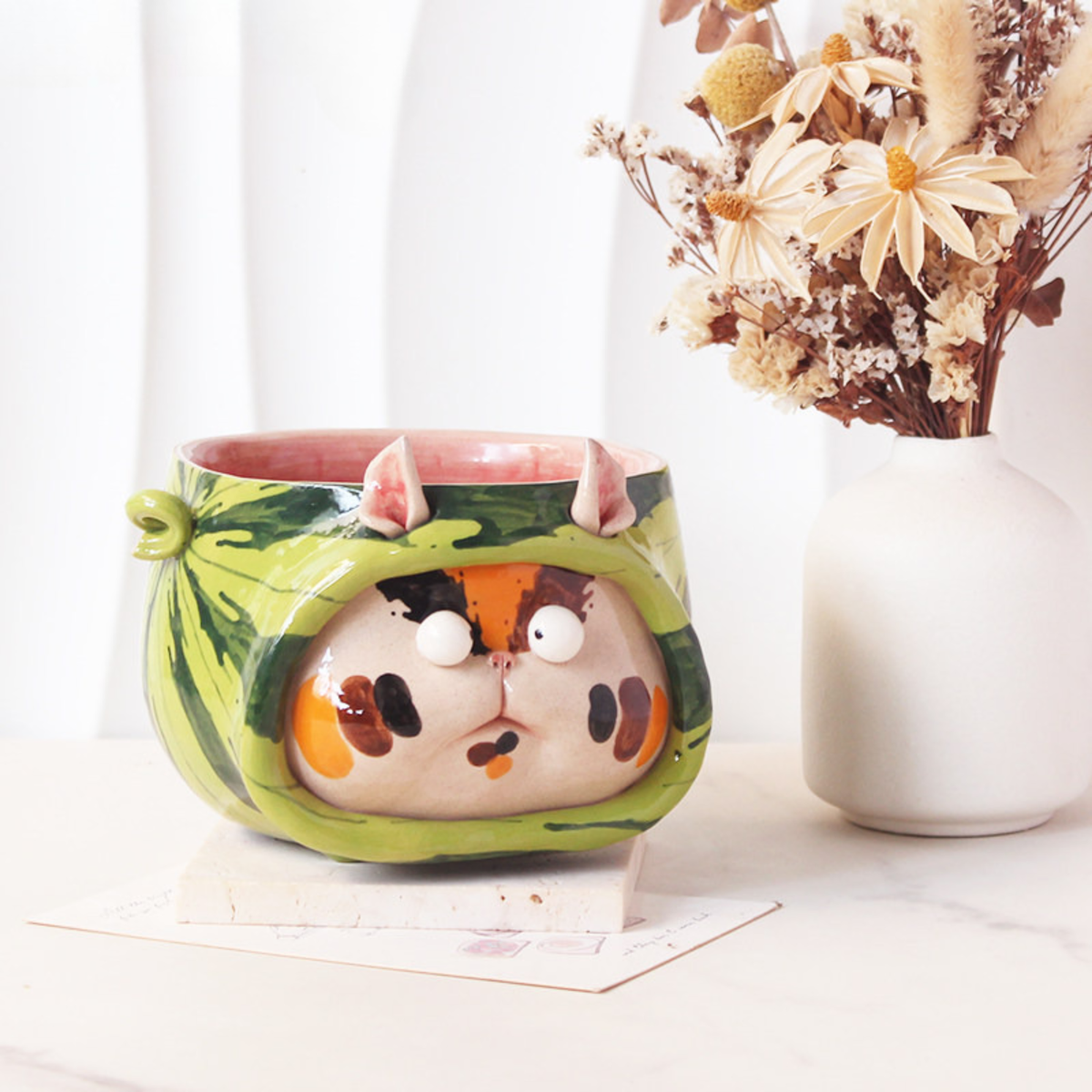 Watermelon Cat Bowl – Monster Hill